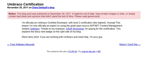 Umbraco Certification