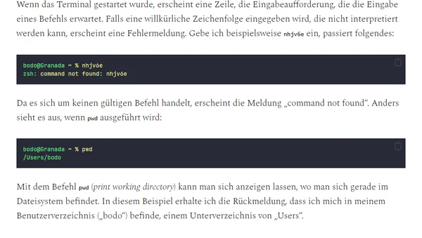 Was macht das Programm Terminal in macOS?