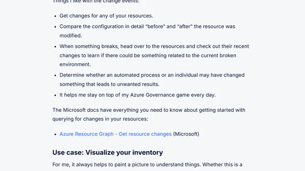 Using the Azure Resource Graph to improve your Azure Governance game