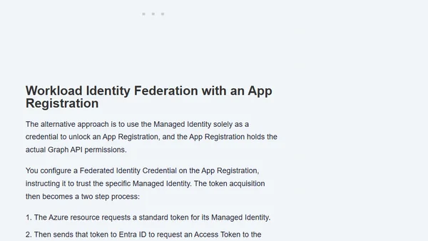 Direct Managed Identity or Federated Managed Identity?