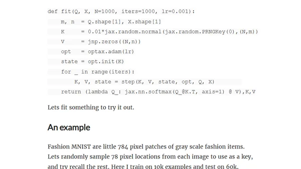 Differentiable Memory