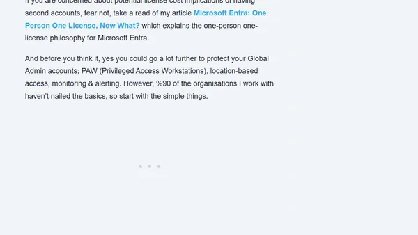 How Many Global Admins Should I Have in Microsoft 365?