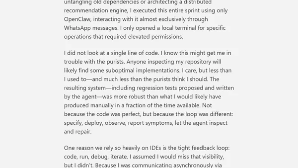 The End of Coding? From AI Co-Development to Leading AI Agents