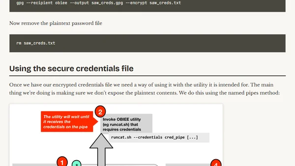 Make Use of OBIEE's Command Line Tools with Reduced Exposure of Plain Text Passwords