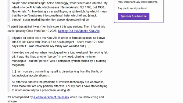 I Am Retiring from Tech to Live Offline
