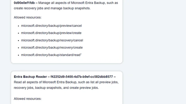 Microsoft Entra to Receive Native Backup Capabilities