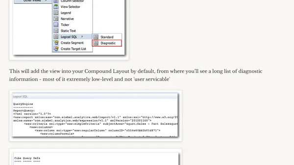 OBIEE 11.1.1.6.2 BP1 - Logical SQL Diagnostic view