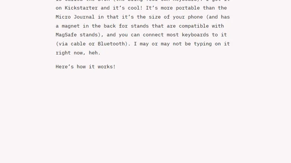 I got yet another digital typewriter: The BYOK