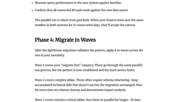 Legacy Warehouses to Open Lakehouses: A Step-by-Step Migration Playbook
