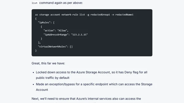 Secure your Azure Storage Accounts with restrictions based on public IP addresses
