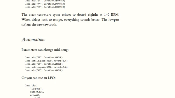 A Mini DAW in the Python REPL