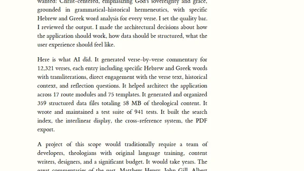 Building a Digital Study Bible with AI