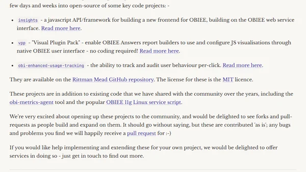 The Rittman Mead Open Source Project