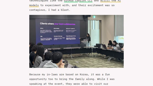 Speaking at TechCamp Korea 2026