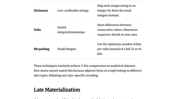 Row vs. Column: How Storage Layout Shapes Everything
