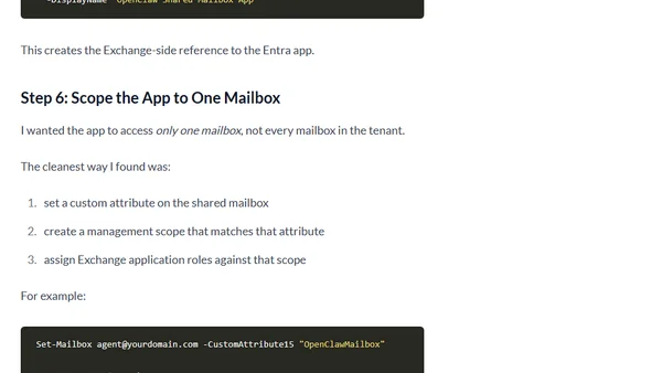 How to Set Up an Exchange Online Mailbox for OpenClaw