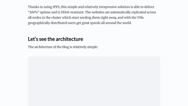 Hugo and IPFS: how this blog works (and scales to serve 5,000% spikes instantly!)