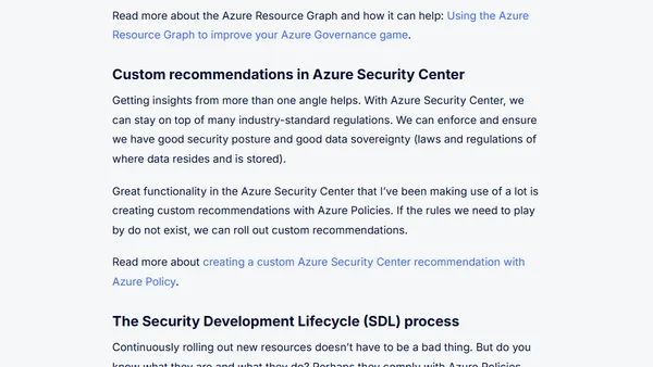 Newsletter #3: Stay on top of the Azure Governance game