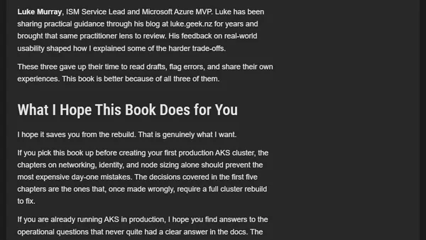 The AKS Book Is Out. Every AKS Decision That Will Save You a Cluster Rebuild.
