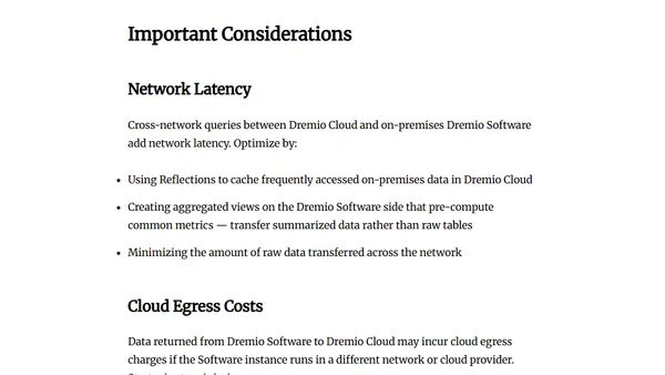 Connect Dremio Software to Dremio Cloud: Hybrid Federation Across Deployments