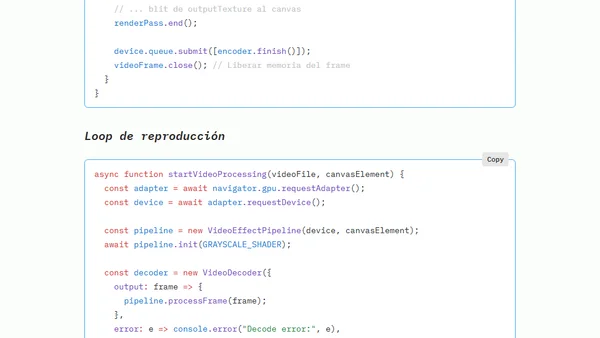 Edición de vídeo en el browser con WebGPU