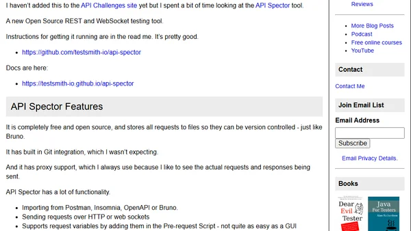 API Spector Open Source API Testing Tool