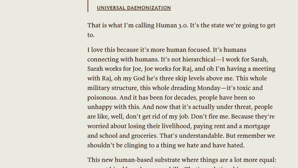 The Great Transition