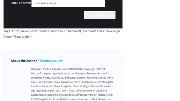 Speaking at Azure User Group Iceland: Microsoft Sovereign Private Cloud with Azure Local