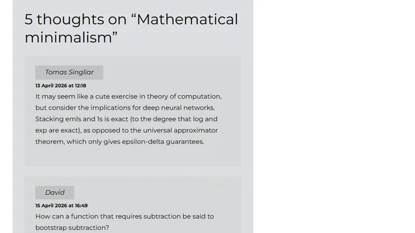 Mathematical minimalism