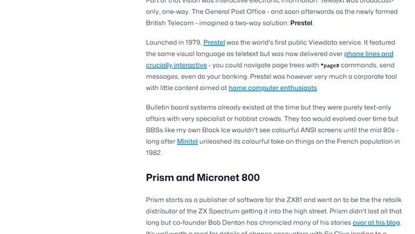 VTX 5000: Part 1 - Prism, Prestel and Teletext