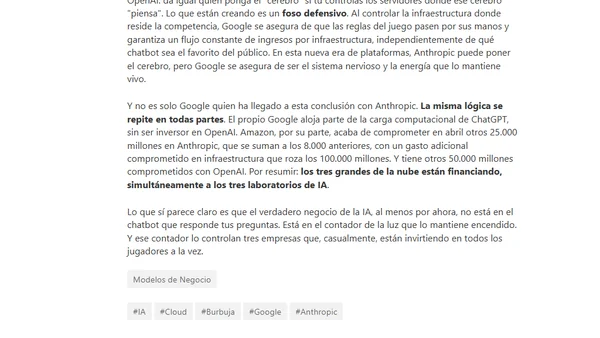 ¿Por qué Google financia a su mayor rival? El juego de ajedrez detrás de lo de Anthropic