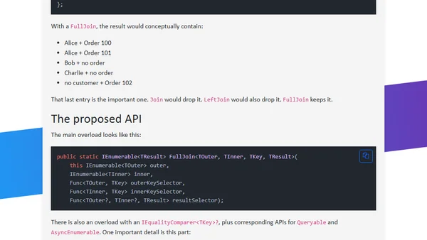 FullJoin in .NET 11 - potentially