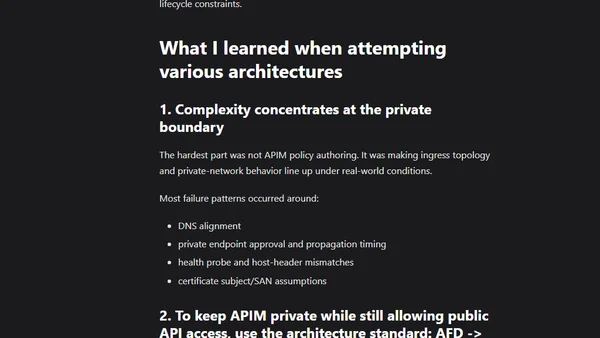 Ingress and edge design decisions for API Management