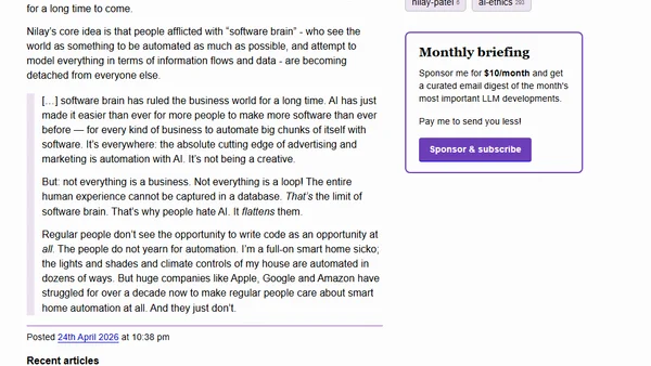 The people do not yearn for automation