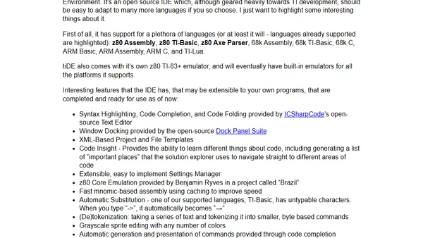 Creating an Integrated Development Environment