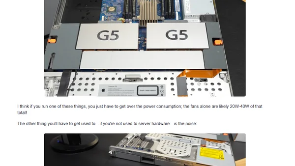 Restoring an Xserve G5: When Apple built real servers