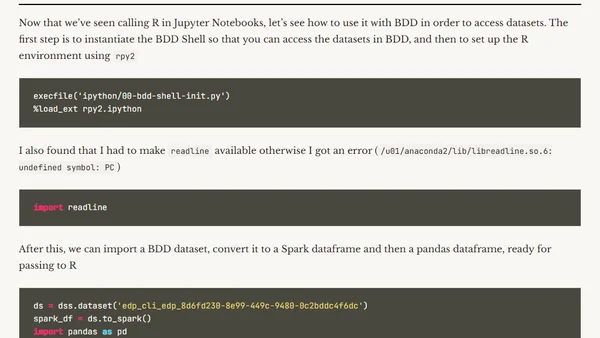 Using R with Jupyter Notebooks and Oracle Big Data Discovery