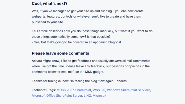 How to: Get up and running with .NET 3.5 in your SharePoint environment