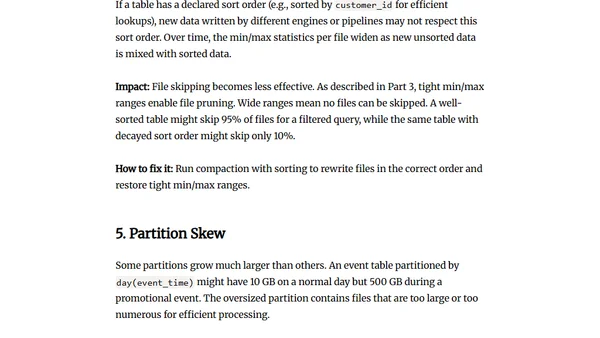 How Data Lake Table Storage Degrades Over Time