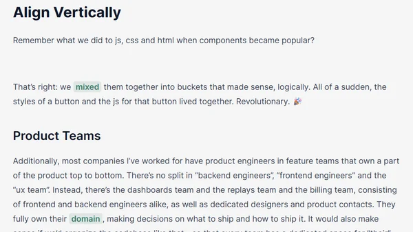 The Vertical Codebase