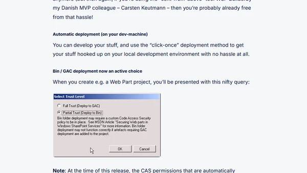 Visual Studio extensions for Windows SharePoint Services – 1.3