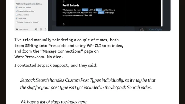 Help Me Understand How To Get Jetpack Search to Search a Custom Post Type