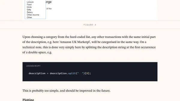Transaction analysis web app