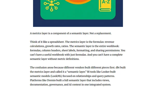 Semantic Layer vs. Metrics Layer: What's the Difference?