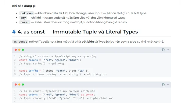 TypeScript Types Nâng Cao Cho React: Union, Generics và Utility Types