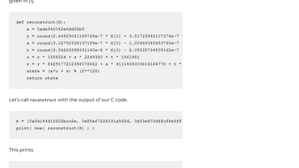Hacking the lehmer64 RNG