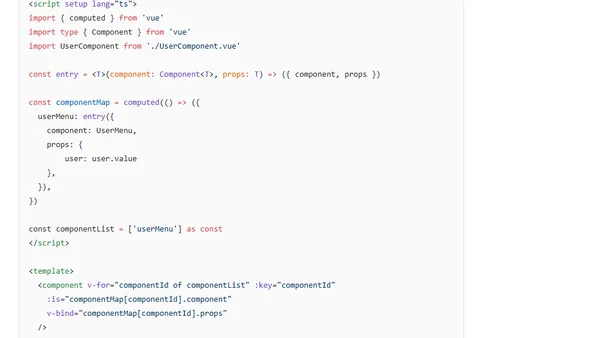 Vue Tip: Infer Props From Components in a Component Map