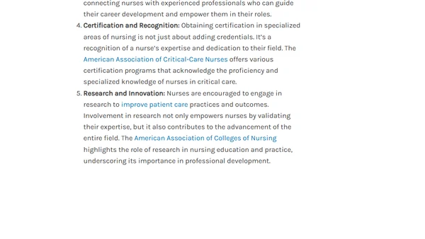 Nursing Empowerment: A Pathway to Professional Success and Patient-Centric Care