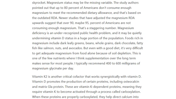 RHR: Vitamin D: Why a Personalized Approach Is Best