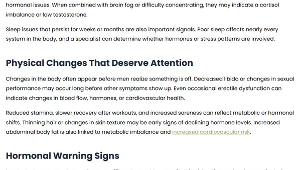 When Should You See a Men’s Health Specialist? Signs You Shouldn’t Ignore